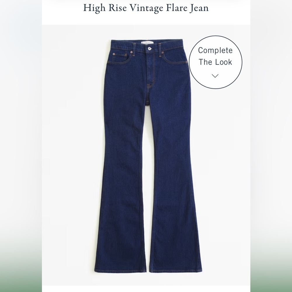 Abercrombie High Rise Vintage Flare Jean